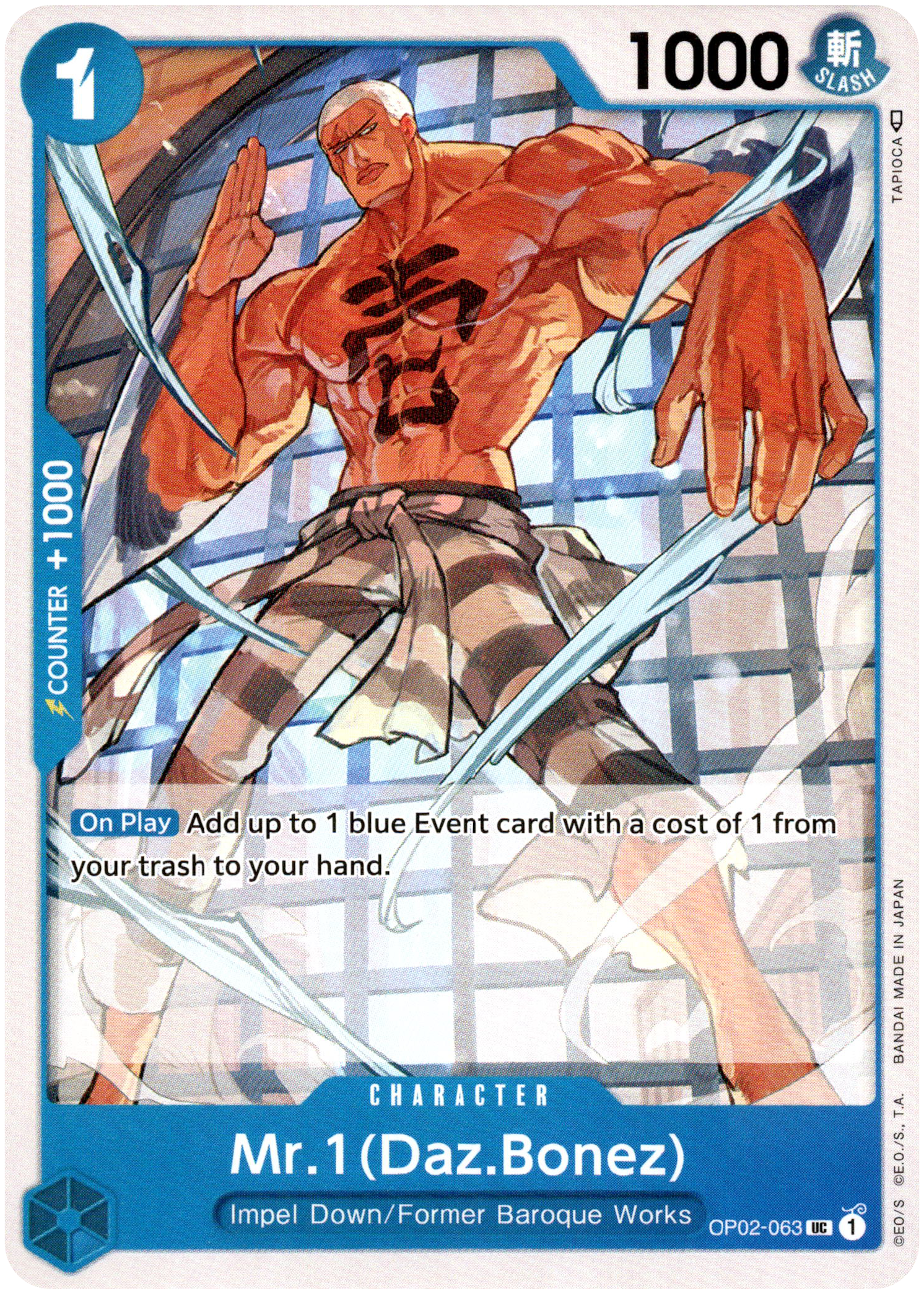 Mr.1 (Daz.Bonez) - OP02-063 - Paramount War - Card Cavern