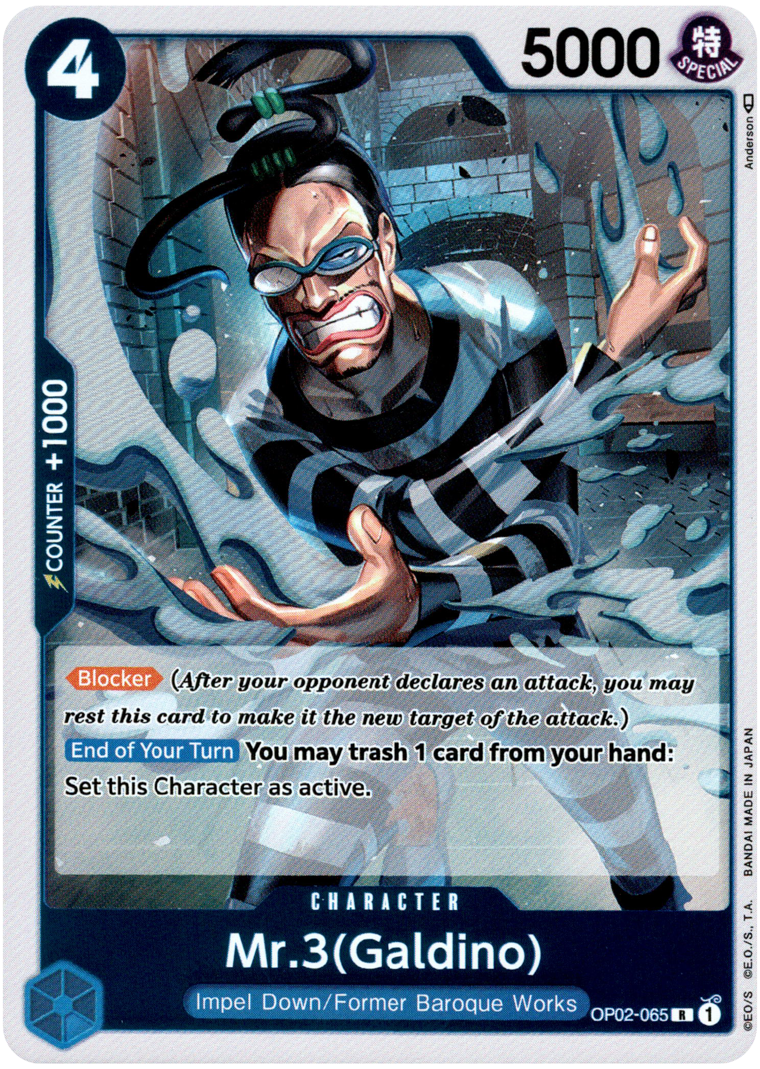 Mr.3 (Galdino) - OP02-065 - Paramount War - Foil - Card Cavern