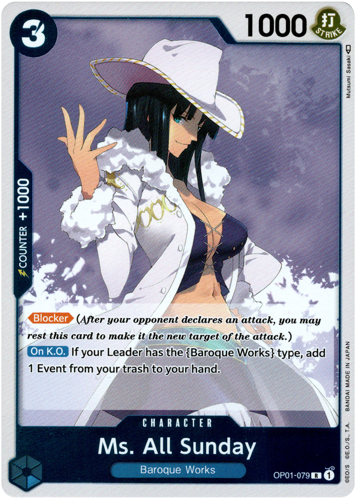 Ms. All Sunday - OP01-079 R - Romance Dawn - Foil - Card Cavern