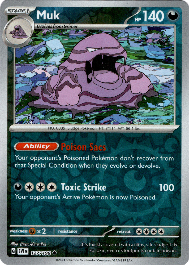 muk holographic pokemon card Pokmon Muk 13/62 Fossil Hologram Game Card 1999 Wizards NEW UNPLAYED