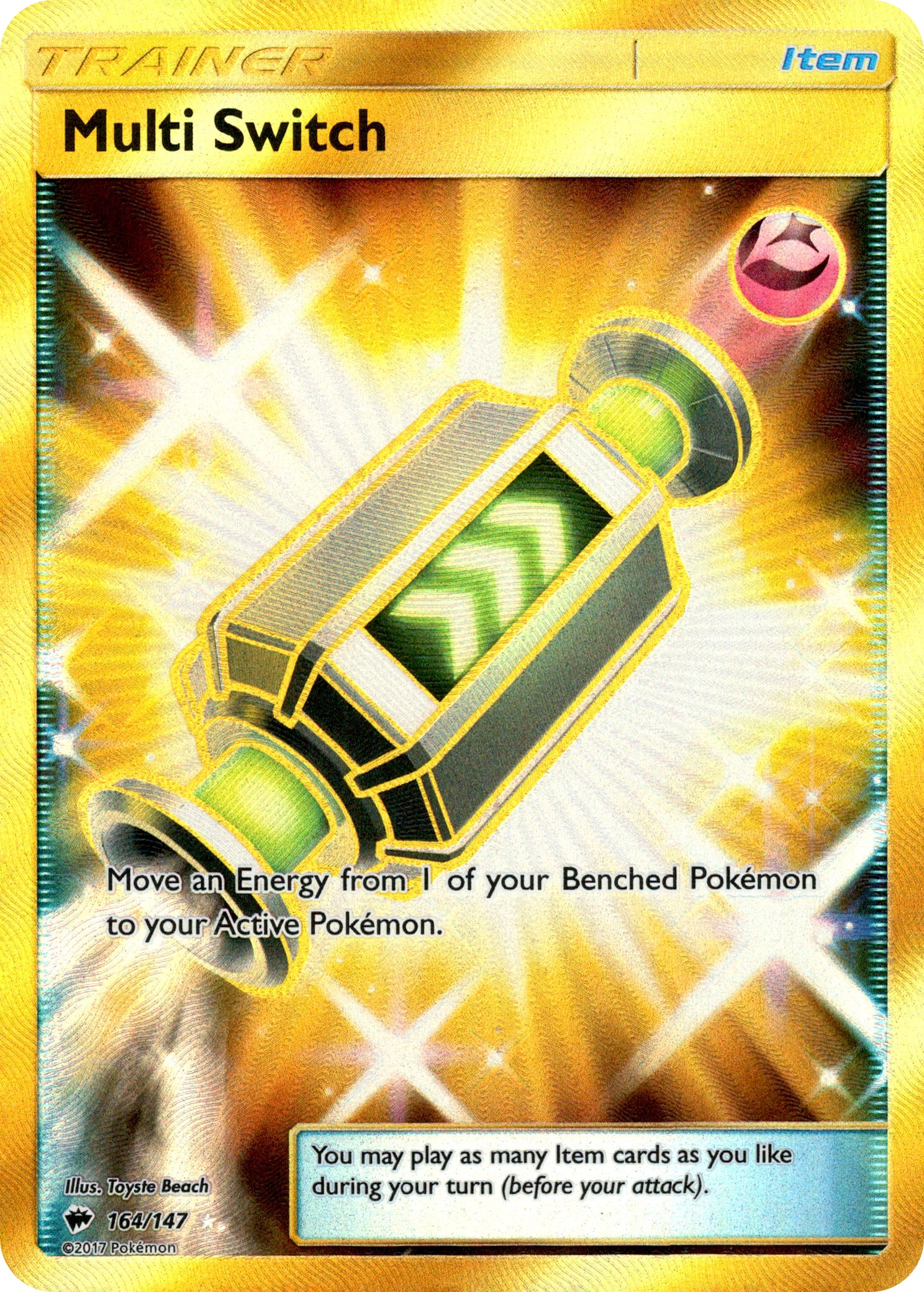 Multi Switch Secret Rare - 164/147 - Burning Shadows - Card Cavern