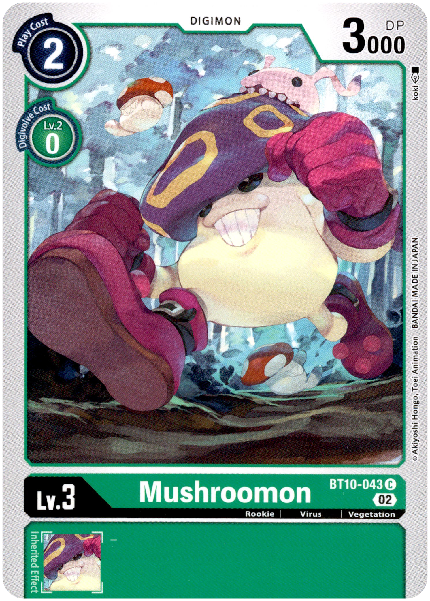 Mushroomon - BT10-043 C - Xros Encounter - Card Cavern