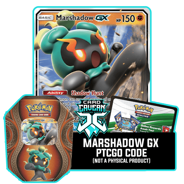 Mysterious Powers Tin: Marshadow GX - Shadow Strike Deck - PTCGO Code - Card Cavern