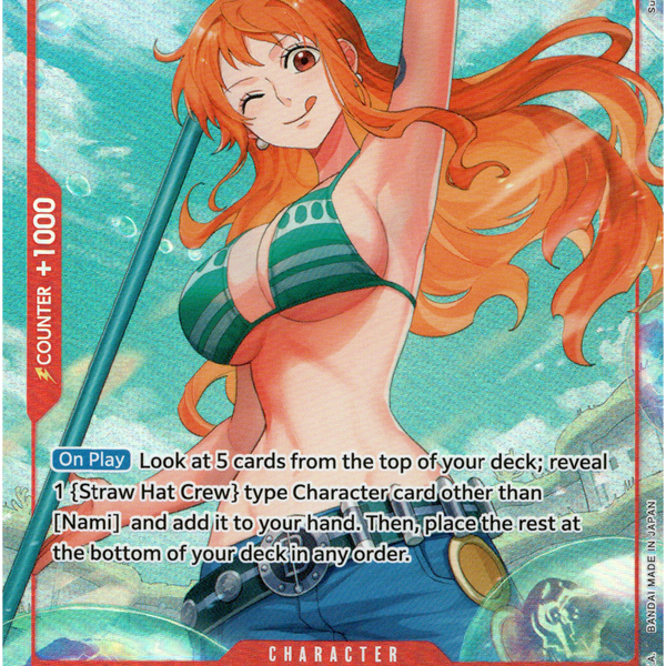 ワンピースカード ナミ R パラレル OP01-016 ロマンスドーン PSA10 ワンピースカード ナミ R パラレル OP01-016 ロマンスドーン PSA10