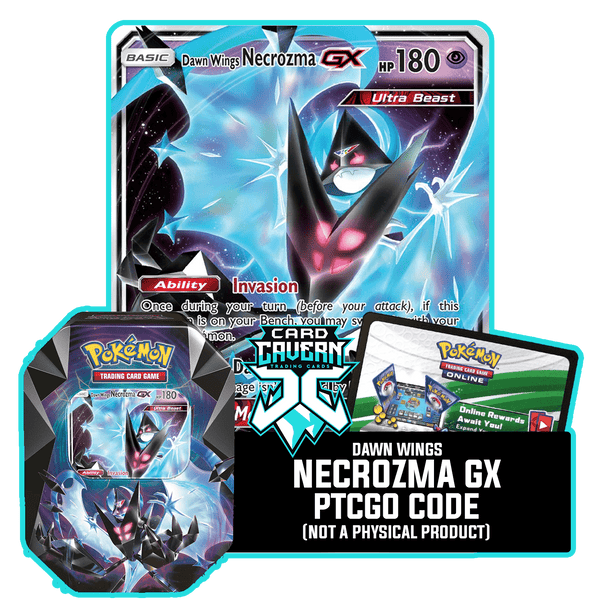 Necrozma Prism Tin: Dawn Wings Necrozma GX - Wings of Dawn Deck - PTCGO Code - Card Cavern