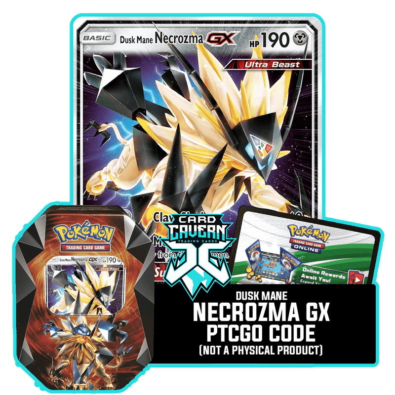 Necrozma Prism Tin: Dusk Mane Necrozma GX - Roar of Dusk Deck - PTCGO Code - Card Cavern