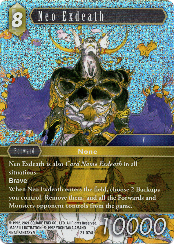 Neo Exdeath - 21-074L - Beyond Destiny - Foil - Card Cavern