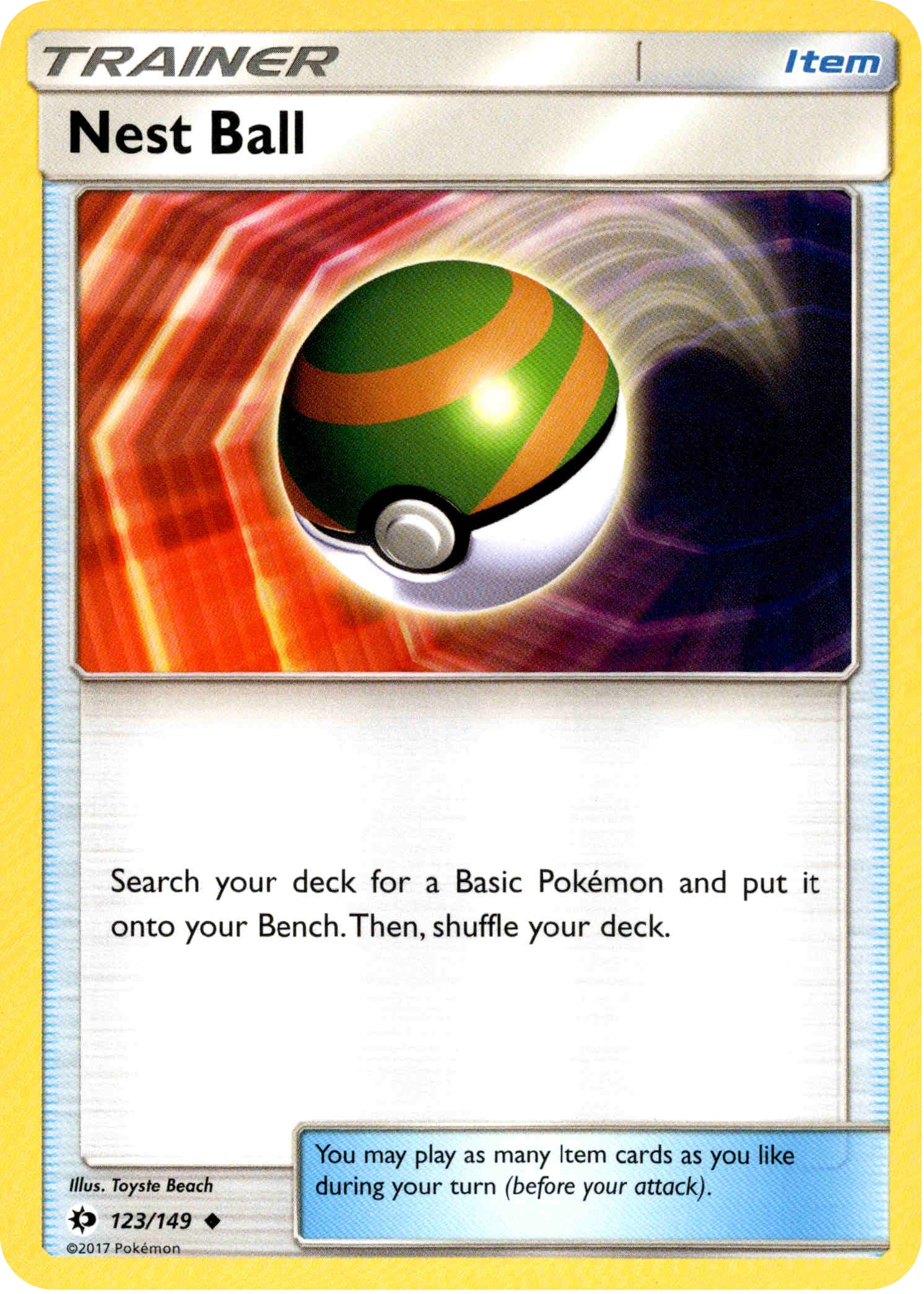 Nest Ball - 123/149 - Sun & Moon - Card Cavern