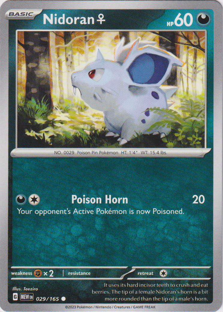 Nidoran - 029/165 - Scarlet & Violet 151 - Card Cavern