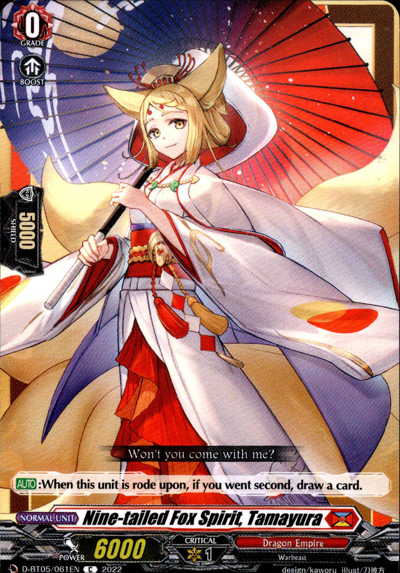 Nine-tailed Fox Spirit, Tamayura - D-BT05/061 - Triumphant Return of the Brave Heroes - Card Cavern