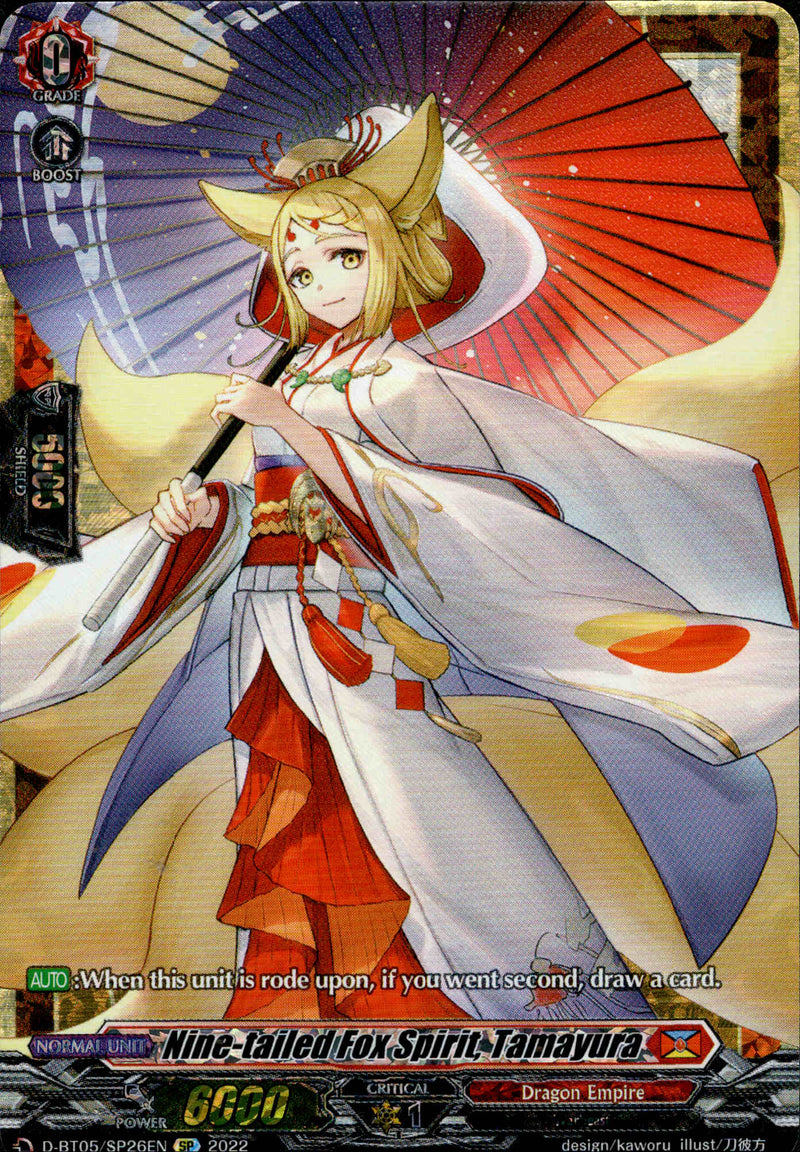 Nine-tailed Fox Spirit, Tamayura - D-BT05/SP26 - Triumphant Return of the Brave Heroes - Card Cavern