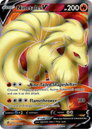 Ninetales V Full Art - 177/192 - Rebel Clash - Holo - Card Cavern