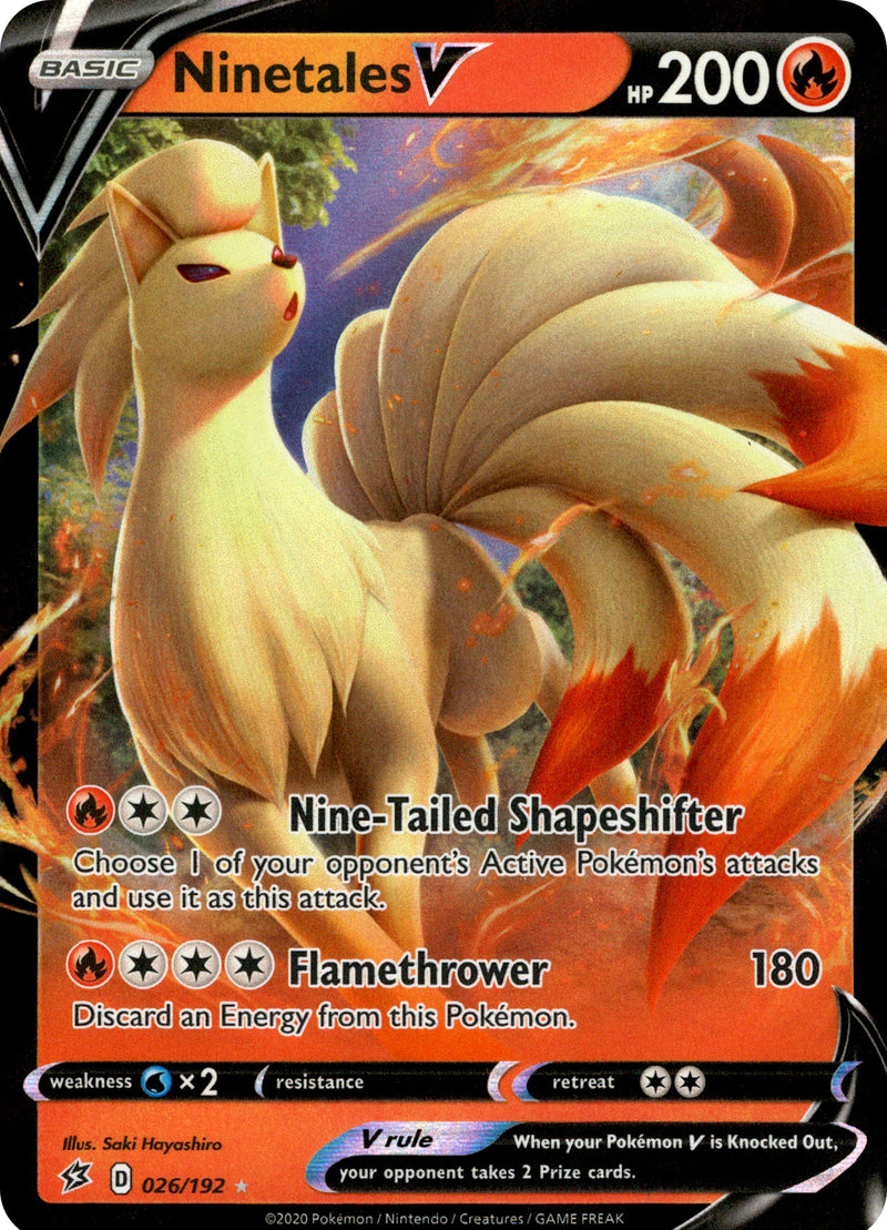 yugioh limited edition cards Ninetales V - 26/192 - Rebel Clash