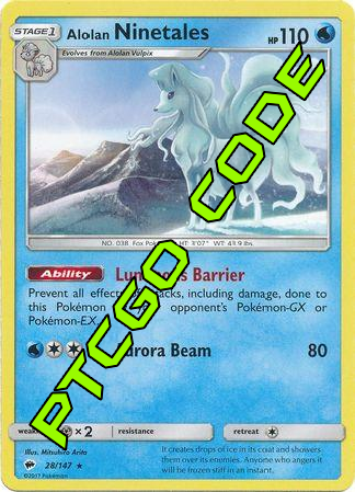 Luminous Frost Theme Deck - Burning Shadows - PTCGO Code - Card Cavern