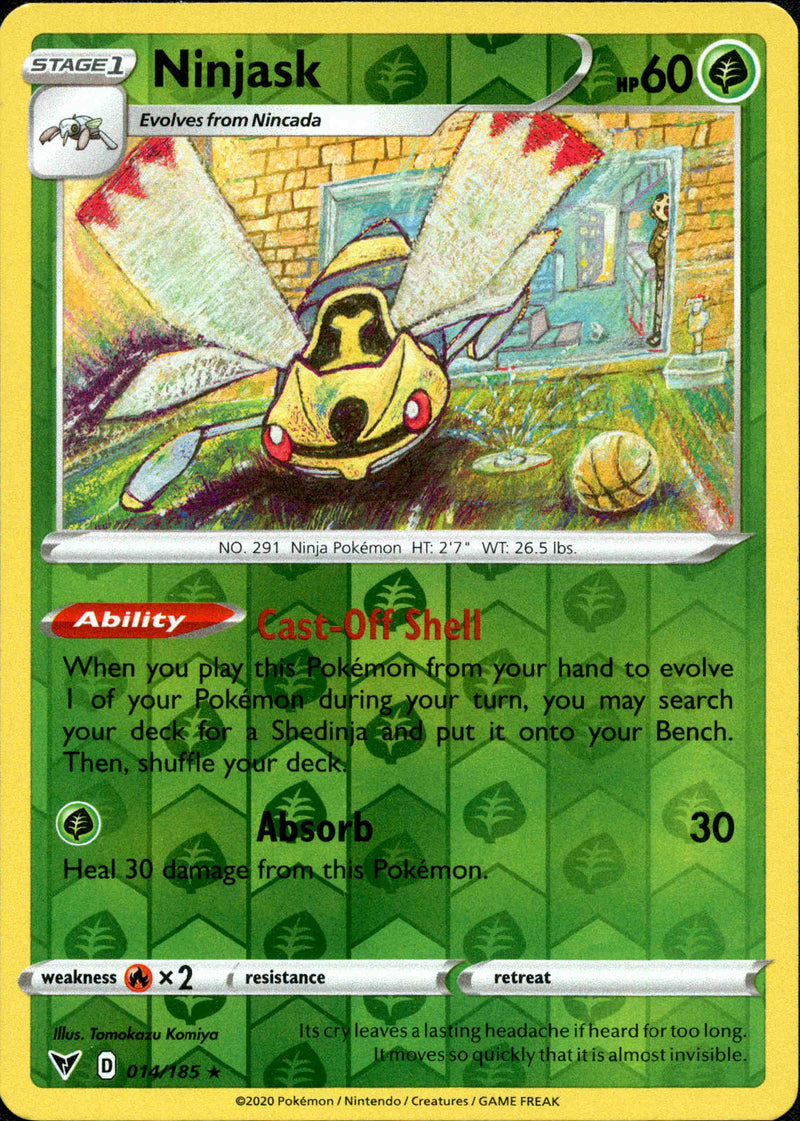 ninjask pokemon card Ninjask - 014/185 - Vivid Voltage