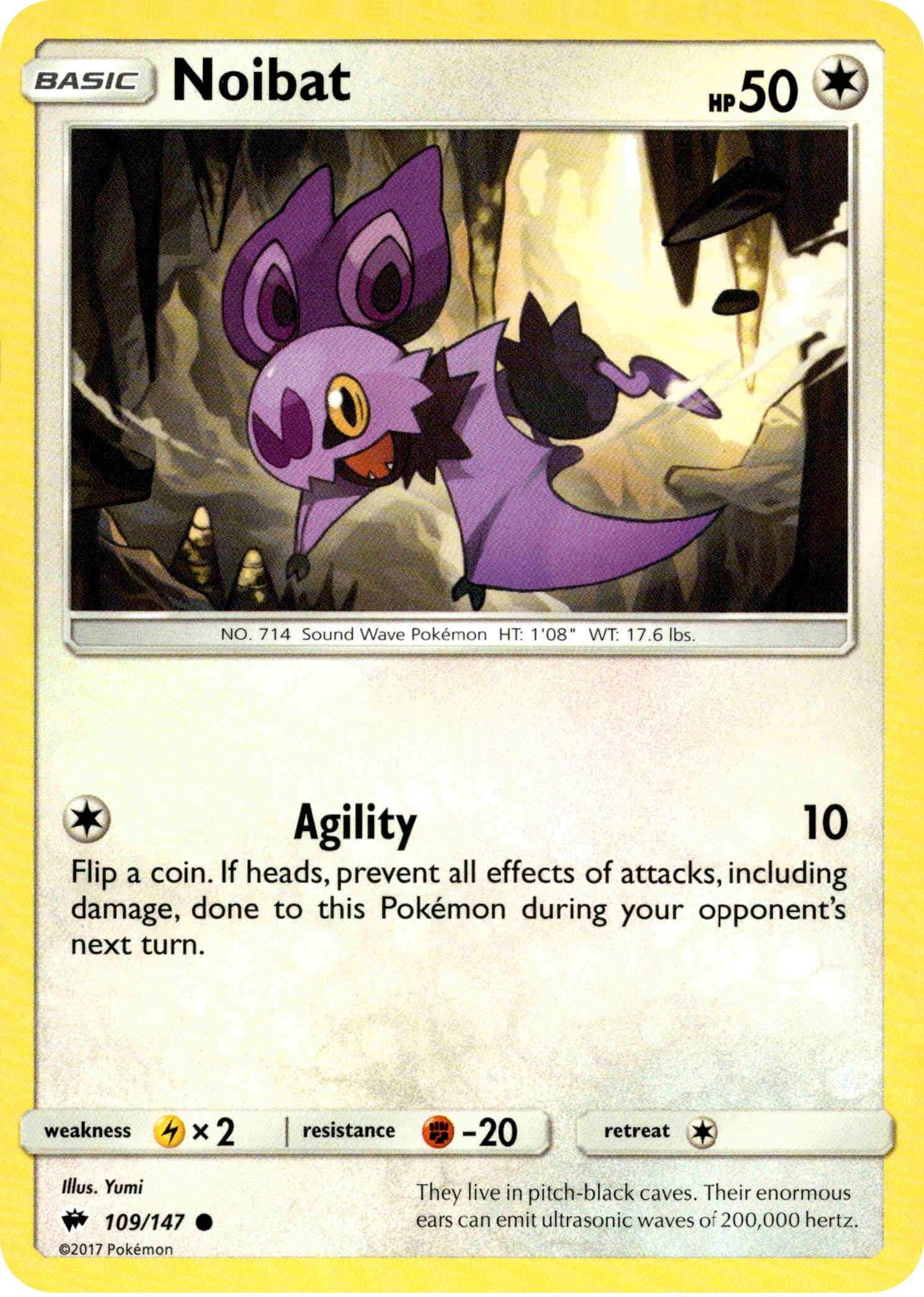 Noibat - 109/147 - Burning Shadows - Card Cavern