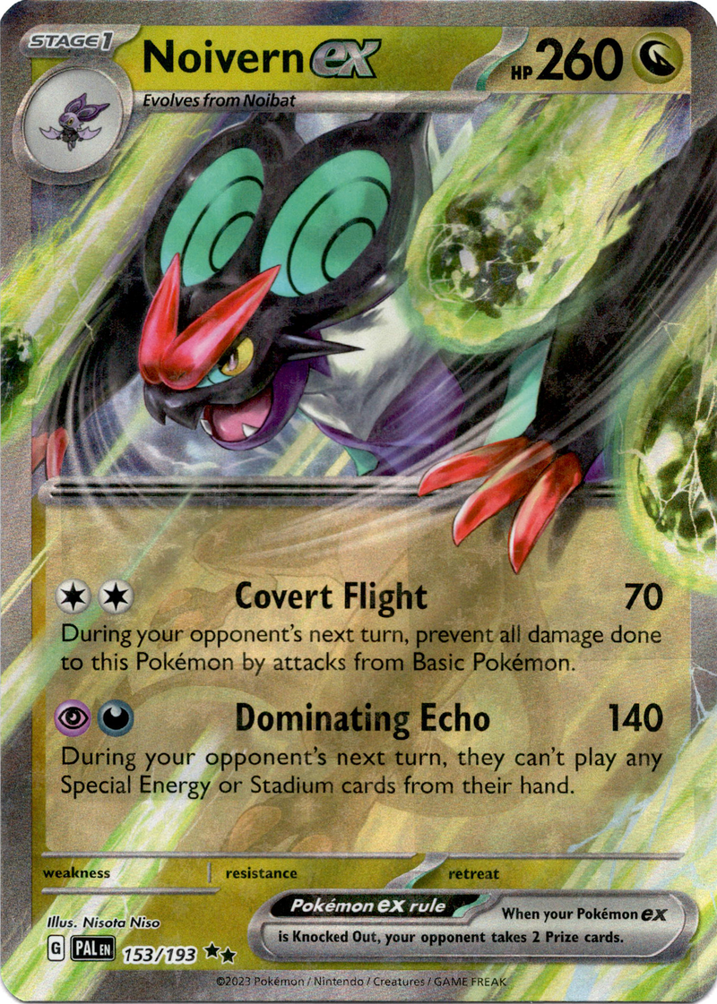 noivern v pokemon card value Pokemon Trading Card Game Paldea Evolved Double Rare Noivern ex #153