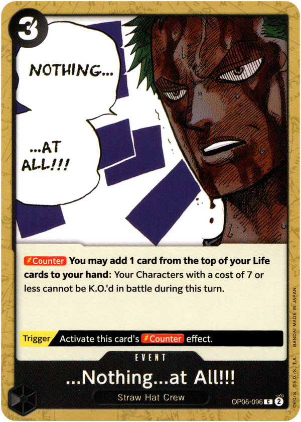 ...Nothing...at All!!! - OP06-096C - Wings of the Captain - Card Cavern