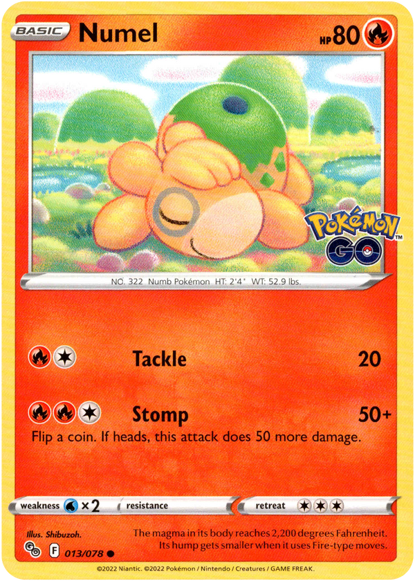 Numel - 013/078 - Pokemon Go - Card Cavern