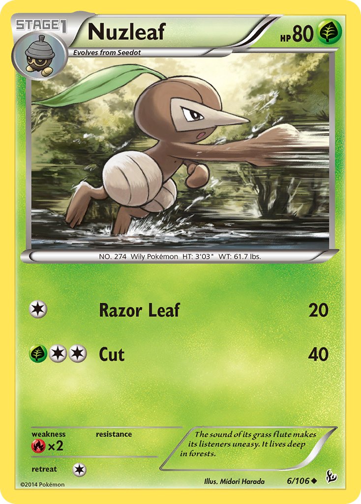 Nuzleaf - 6/106 - Flashfire - Card Cavern