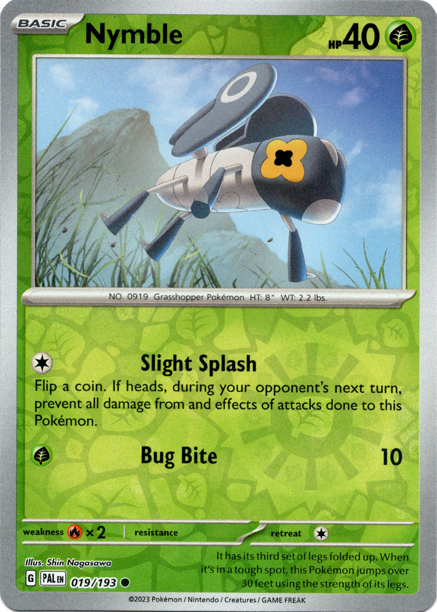 Nymble - 019/193 - Paldea Evolved - Reverse Holo - Card Cavern