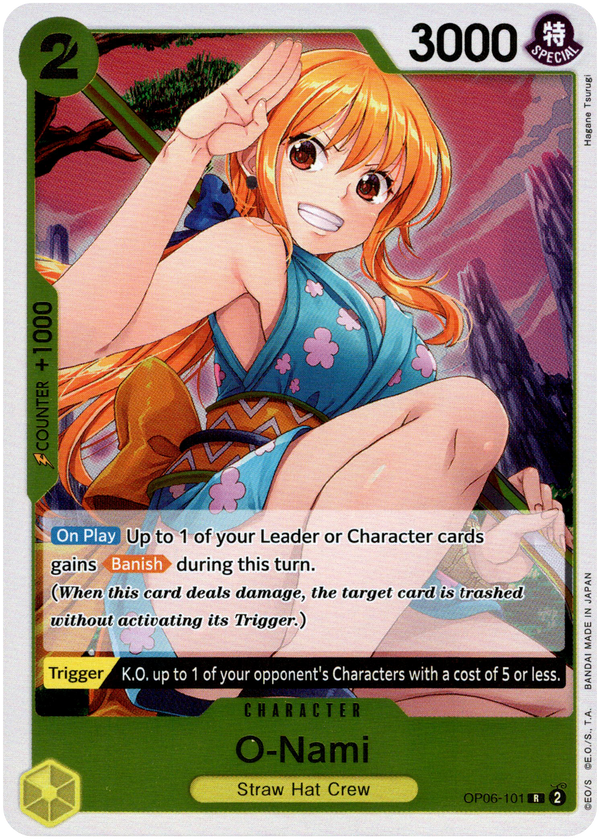 O-Nami - OP06-101R - Wings of the Captain - Foil - Card Cavern
