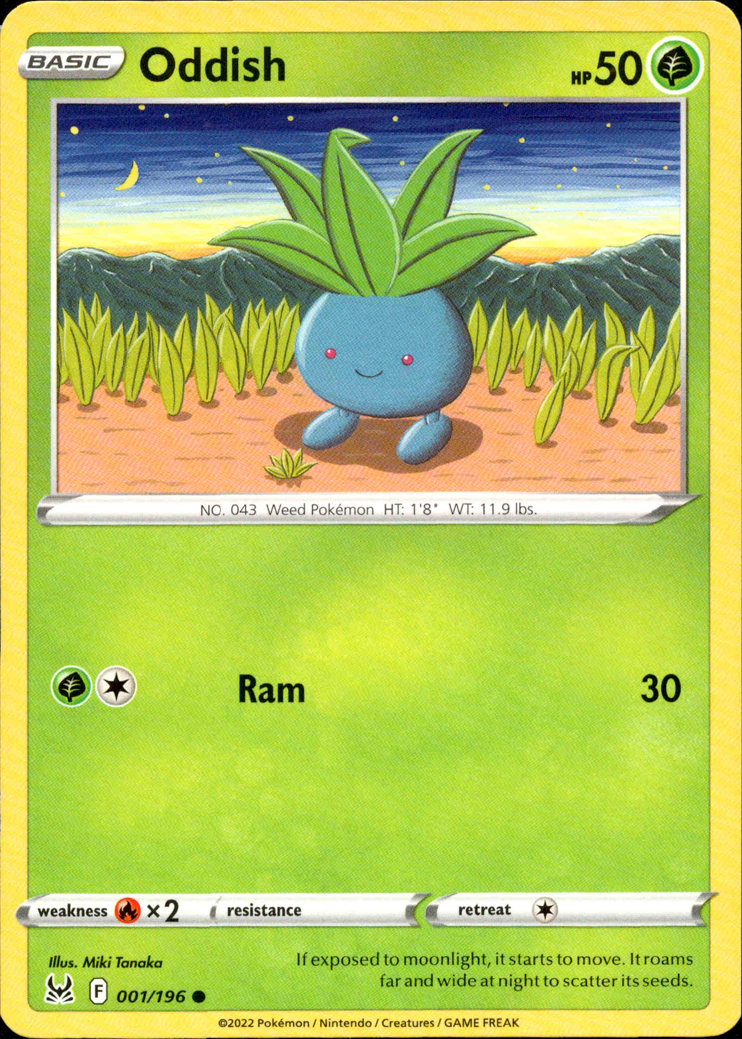 Oddish - 001/196 - Lost Origin - Card Cavern