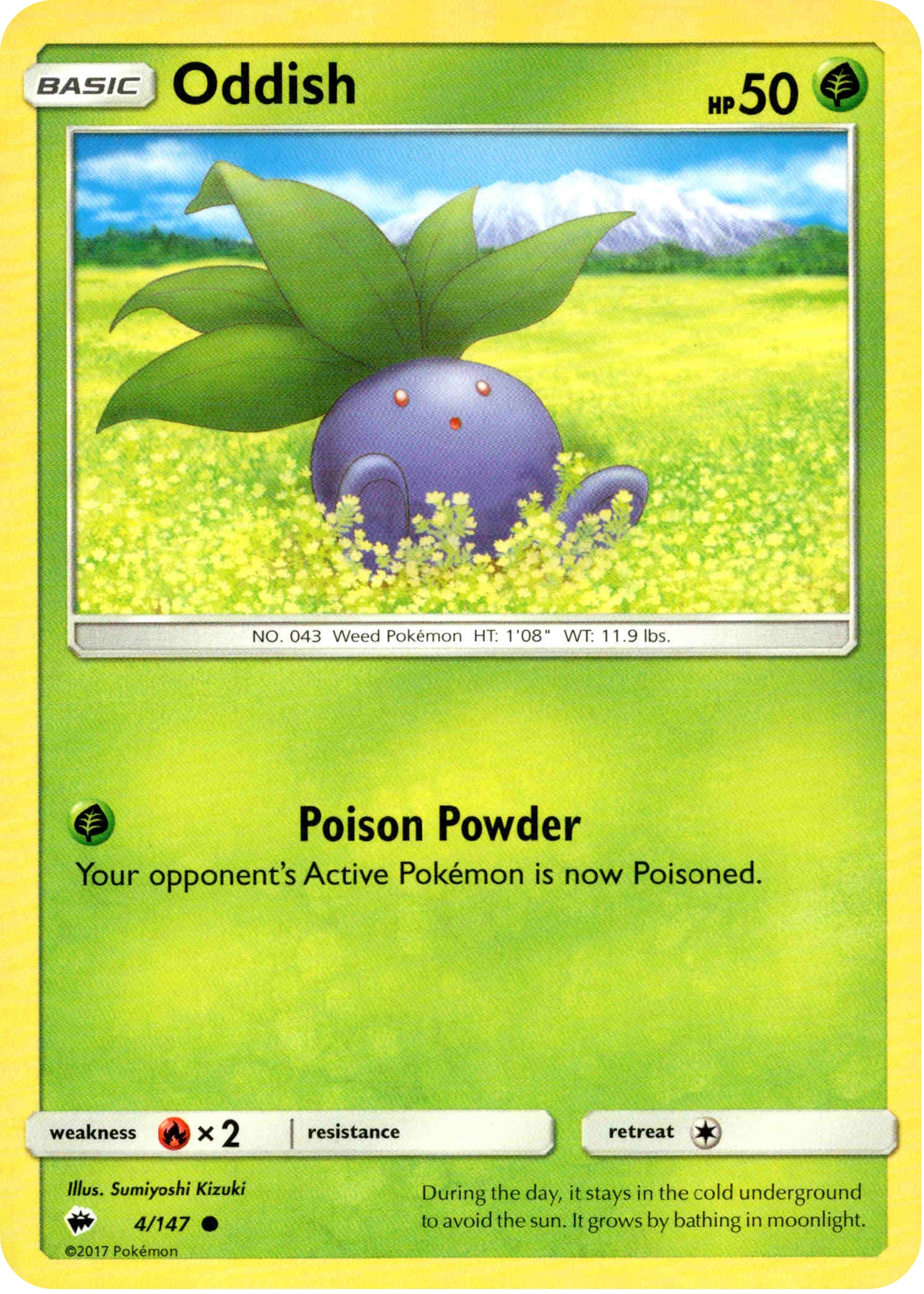 Oddish - 4/147 - Burning Shadows - Card Cavern