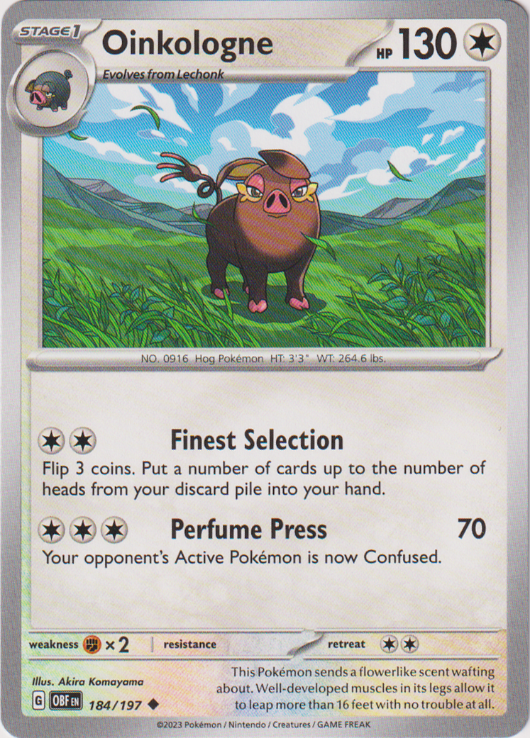 Oinkologne - 184/197 - Obsidian Flames - Card Cavern