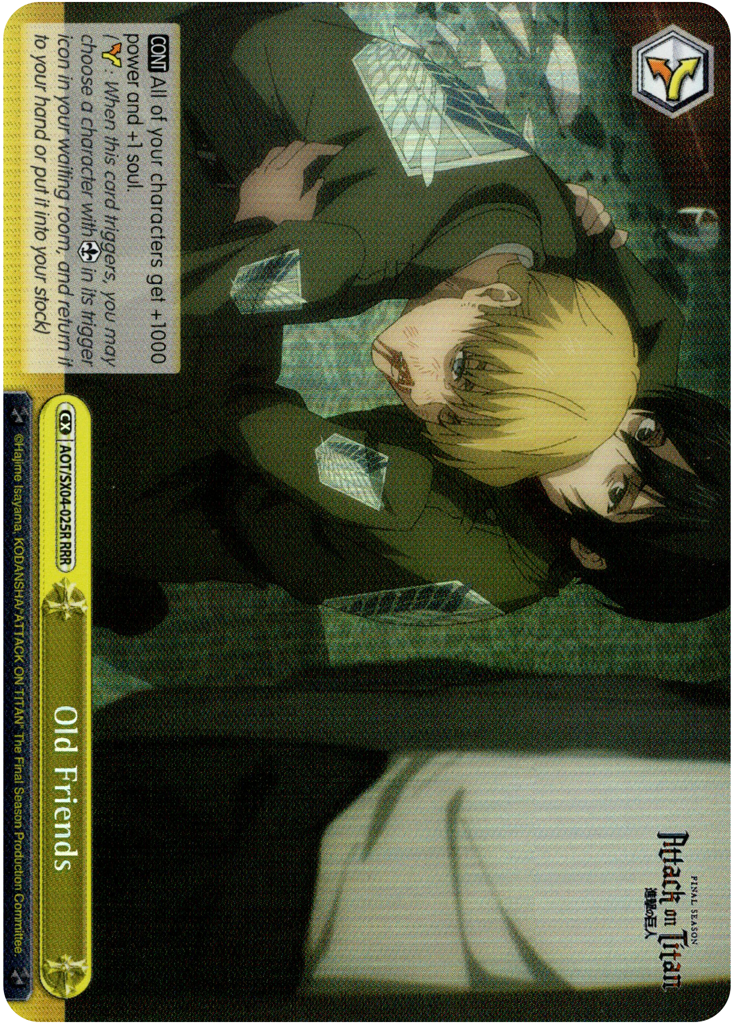 Old Friends - AOT/SX04-025R RRR - Card Cavern