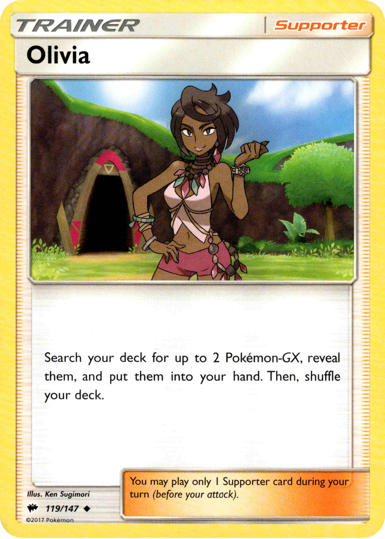 Olivia - 119/147 - Burning Shadows - Card Cavern