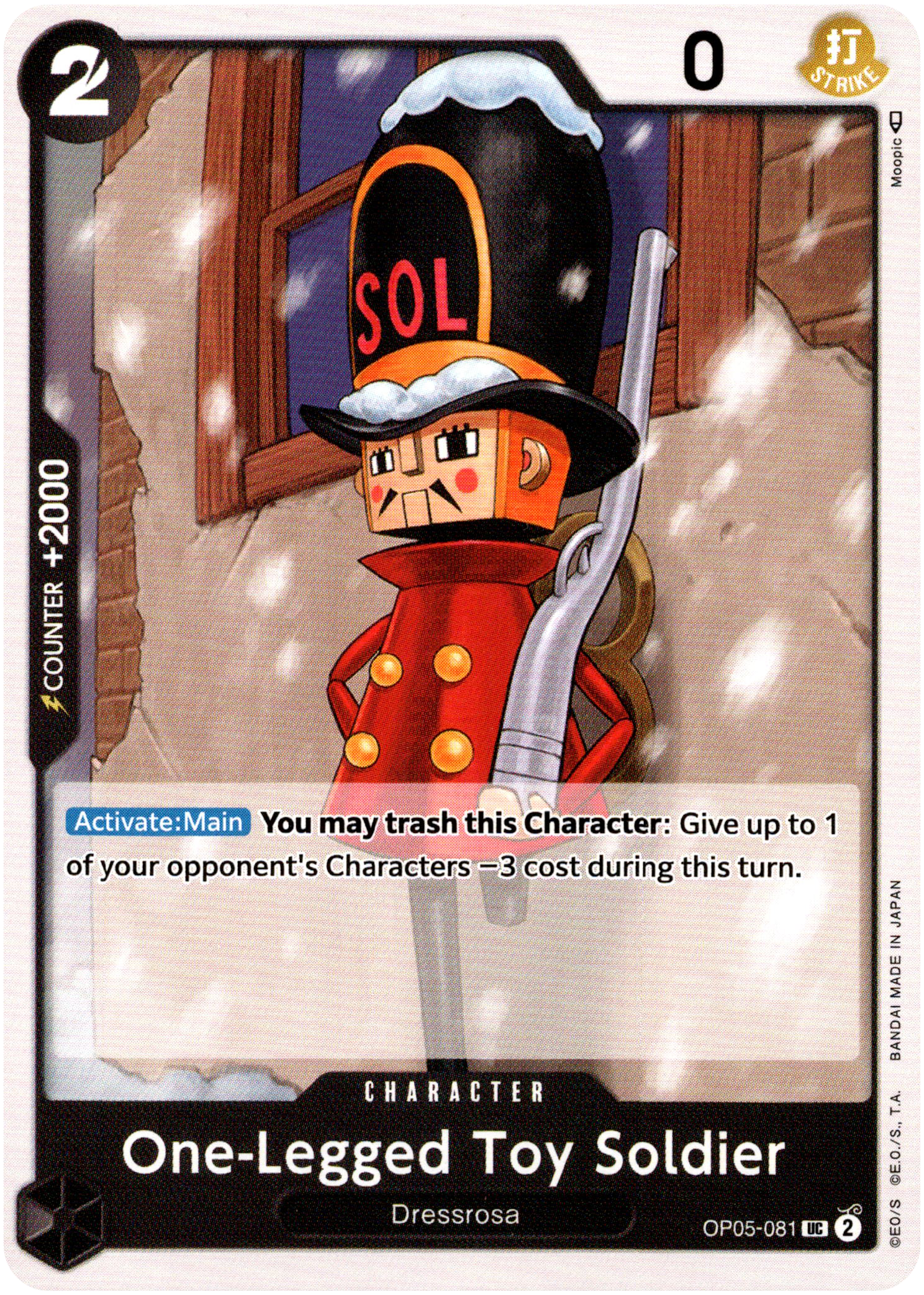 One-Legged Toy Soldier - OP05-081 - Awakening of the New Era - Card Cavern