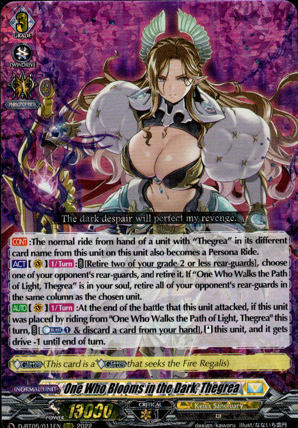One Who Blooms in the Dark, Thegrea - D-BT05/011 - Triumphant Return of the Brave Heroes - Card Cavern