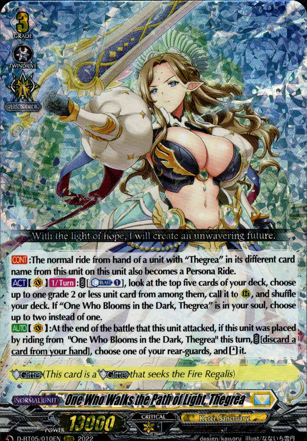 One Who Walks the Path of Light, Thegrea - D-BT05/010 - Triumphant Return of the Brave Heroes - Card Cavern