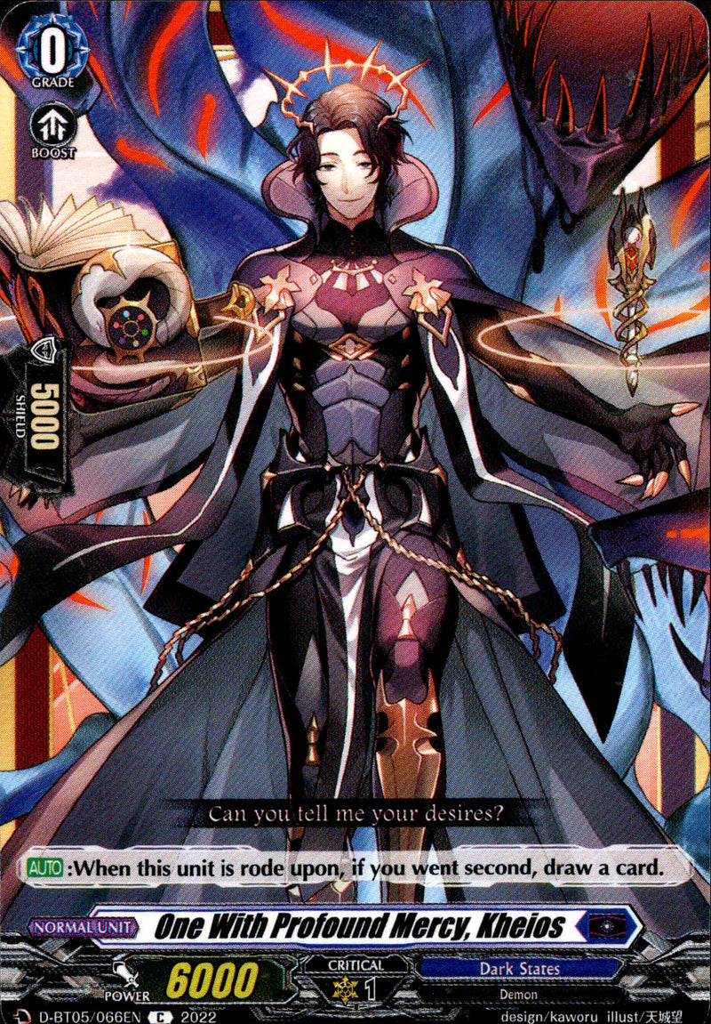 One With Profound Mercy, Kheios - D-BT05/066 - Triumphant Return of the Brave Heroes - Card Cavern