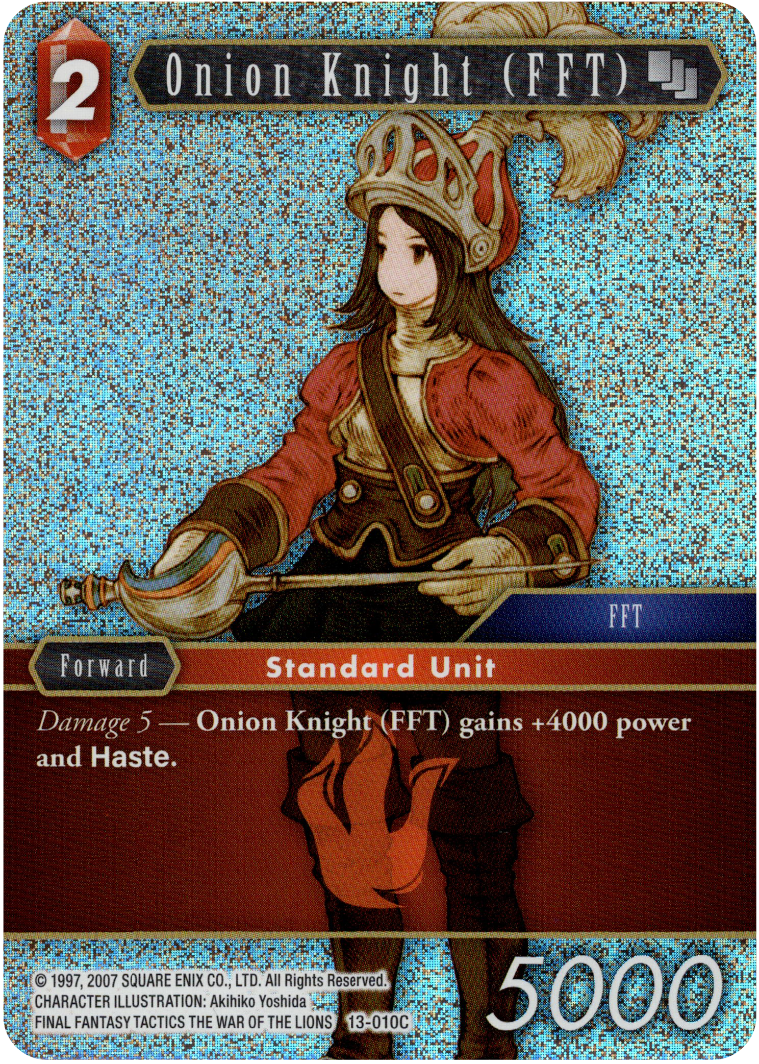 Onion Knight (FFT) - 13-010C - Opus XIII - Foil - Card Cavern