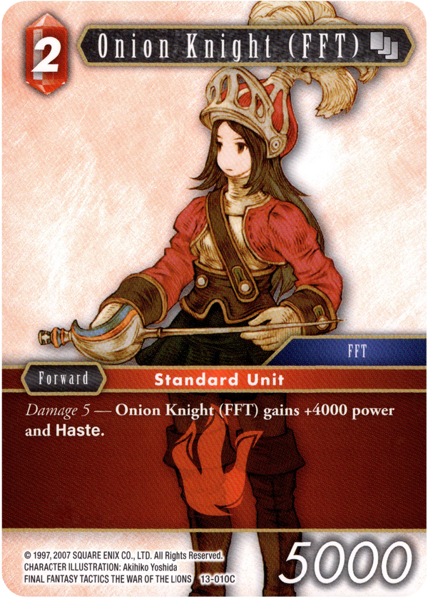 Onion Knight (FFT) - 13-010C - Opus XIII - Card Cavern