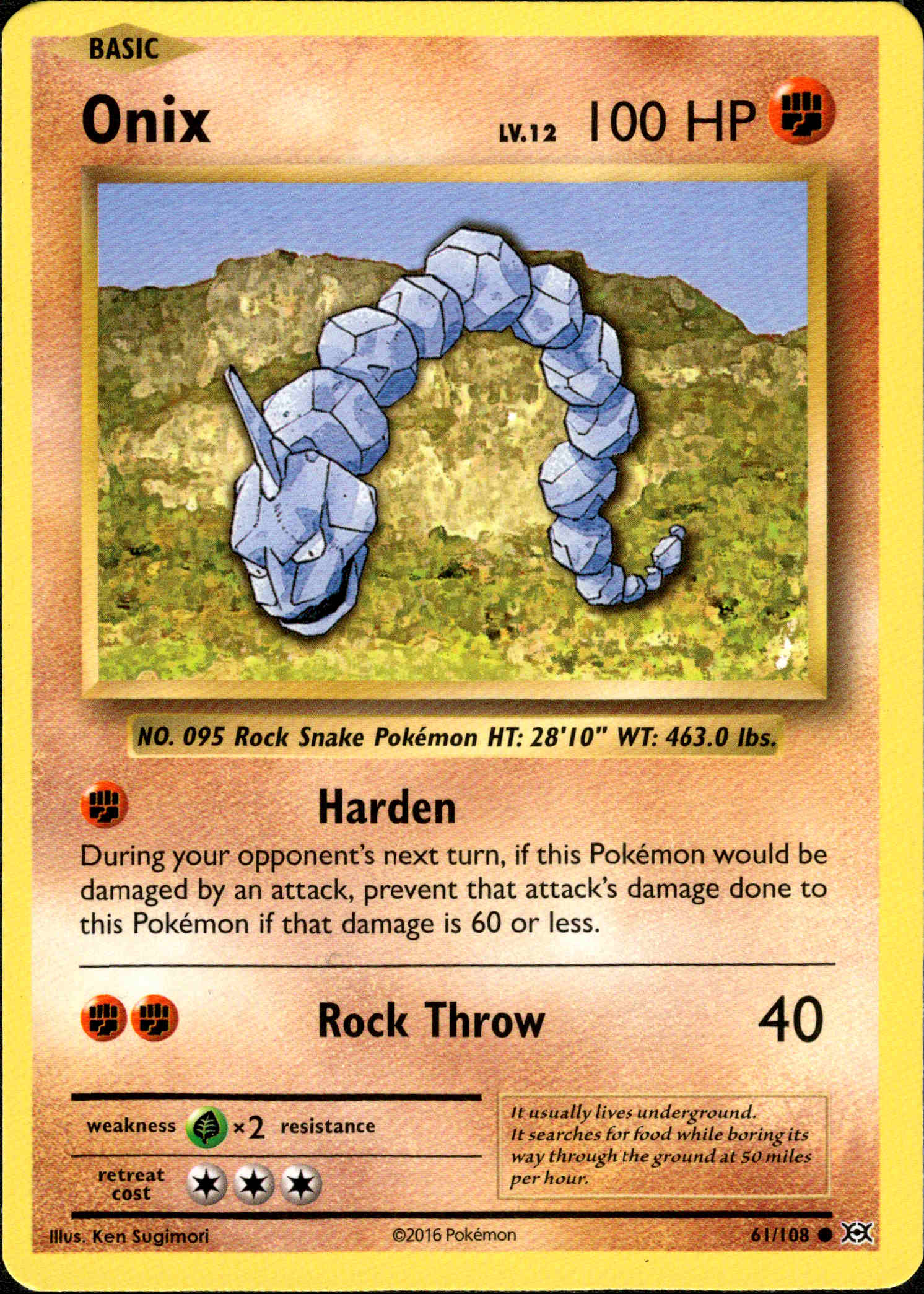 Onix - 61/108 - Evolutions - Card Cavern