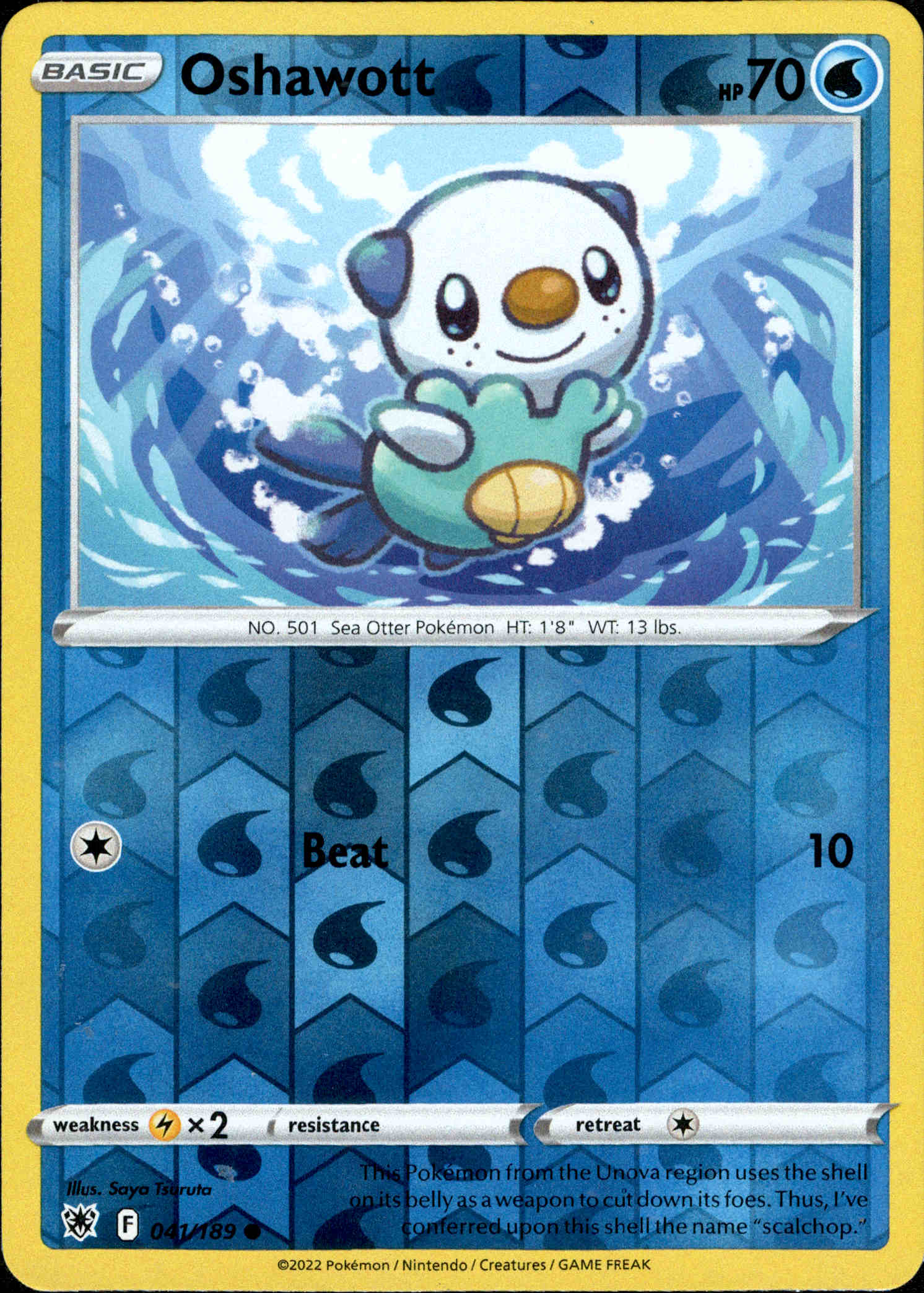 Oshawott - 041/189 - Astral Radiance - Reverse Holo - Card Cavern