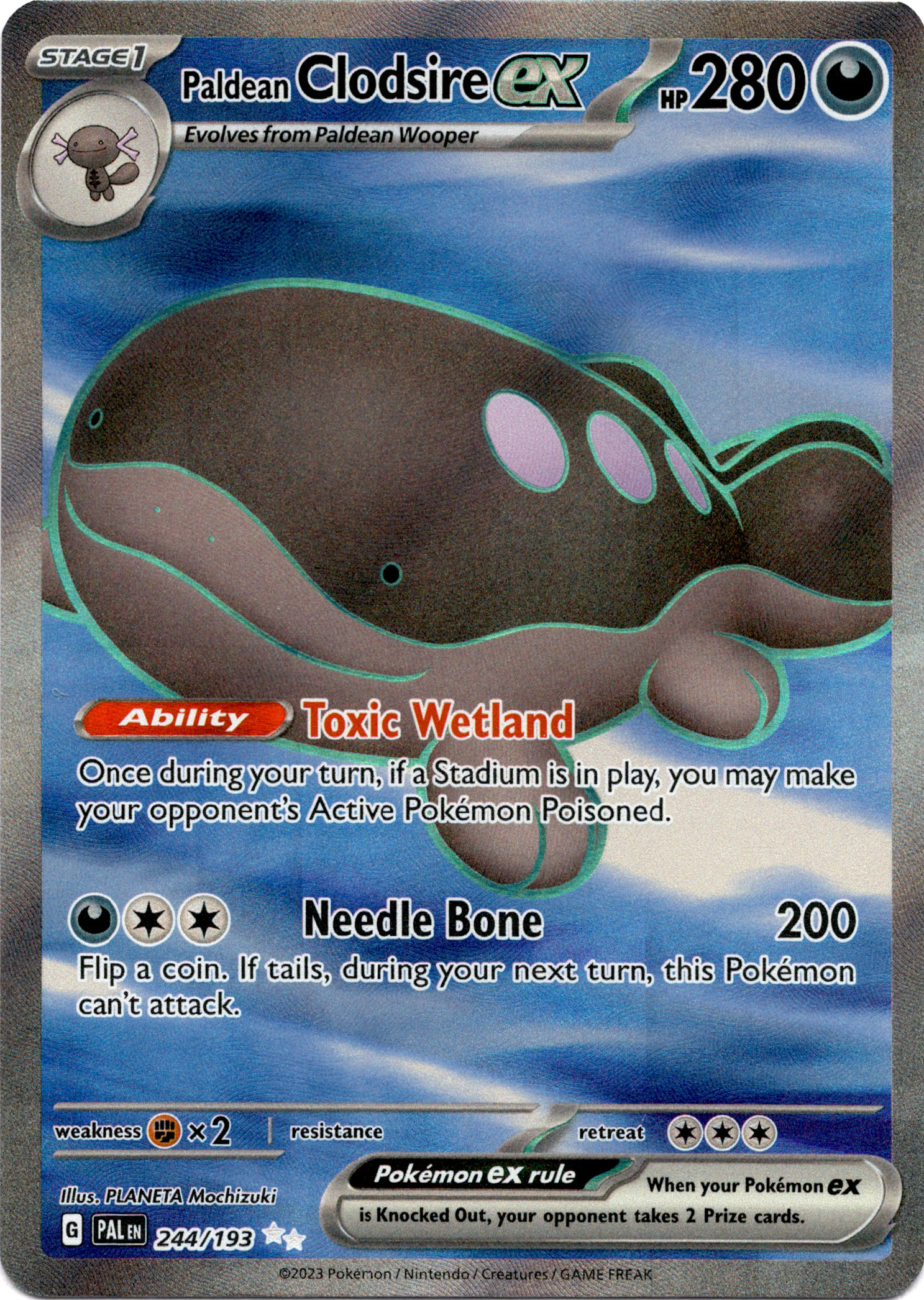Paldean Clodsire ex - 244/193 - Paldea Evolved - Holo - Card Cavern