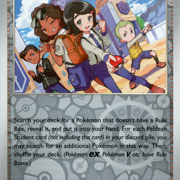 paldean student pokemon card Paldean Student - 086/091 - Paldean Fates