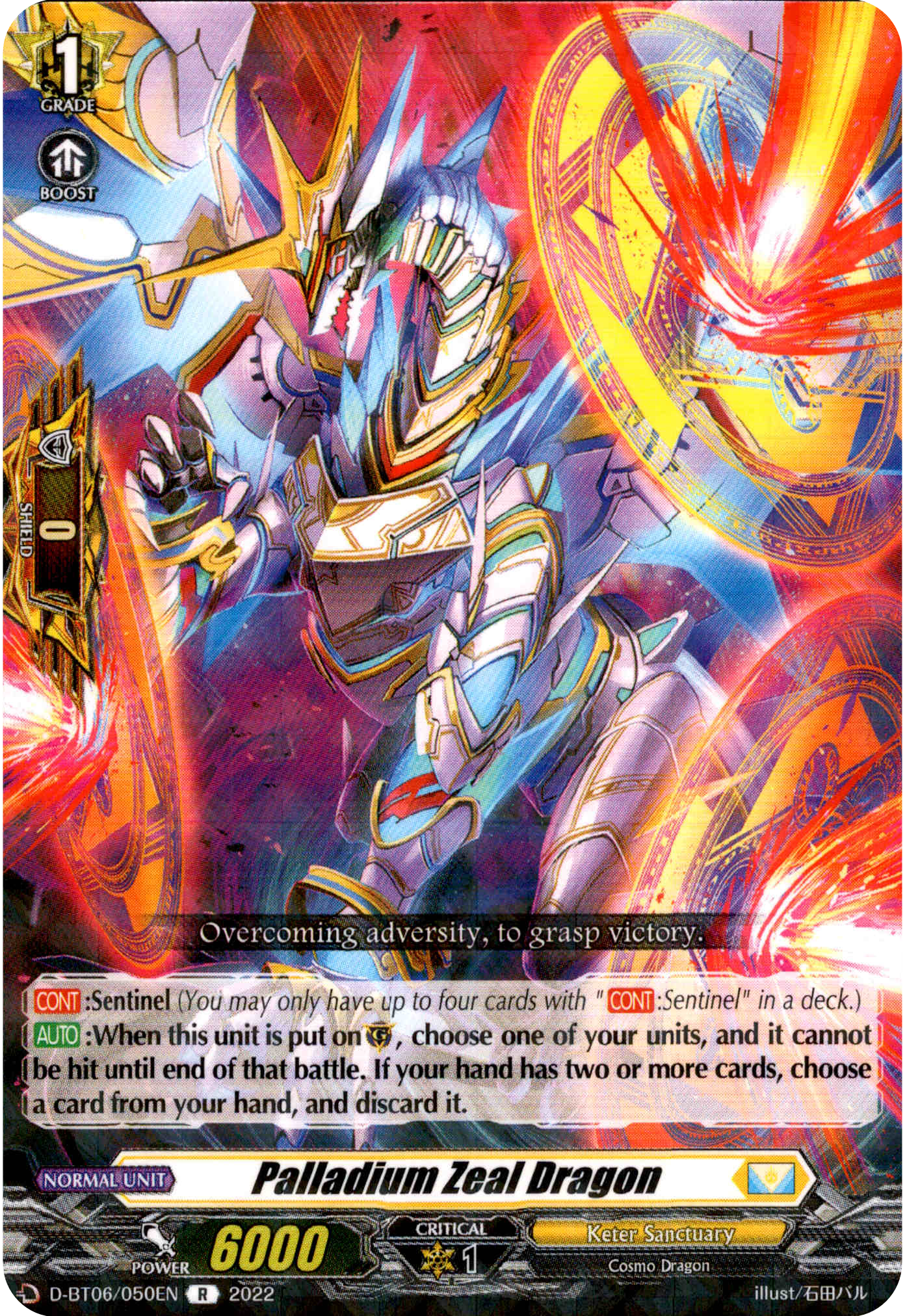 Palladium Zeal Dragon - D-BT06/050EN - Blazing Dragon Reborn - Card Cavern