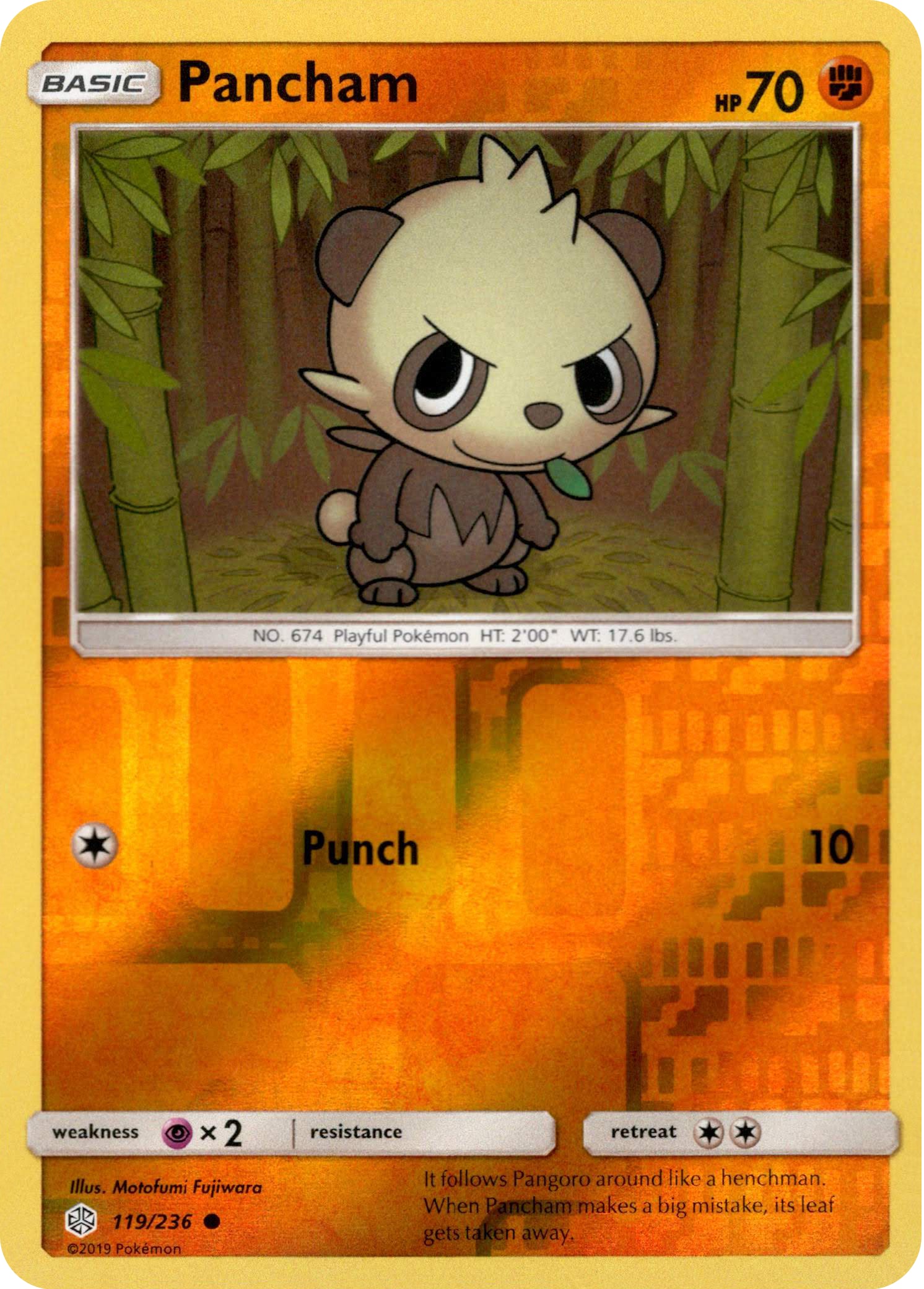 Pancham - 119/236 - Cosmic Eclipse - Reverse Holo - Card Cavern