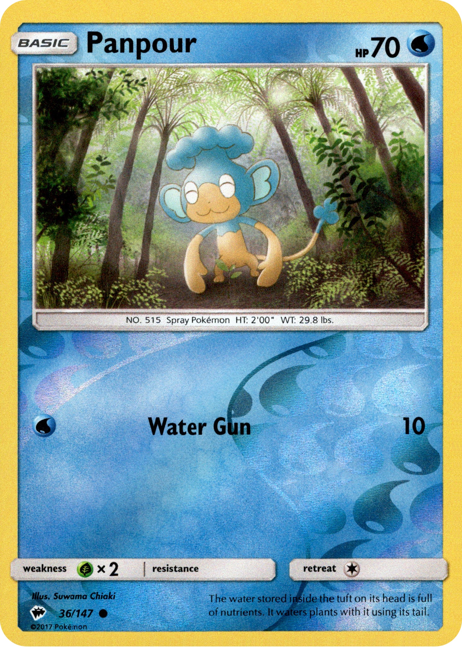 Panpour - 36/147 - Burning Shadows - Reverse Holo - Card Cavern