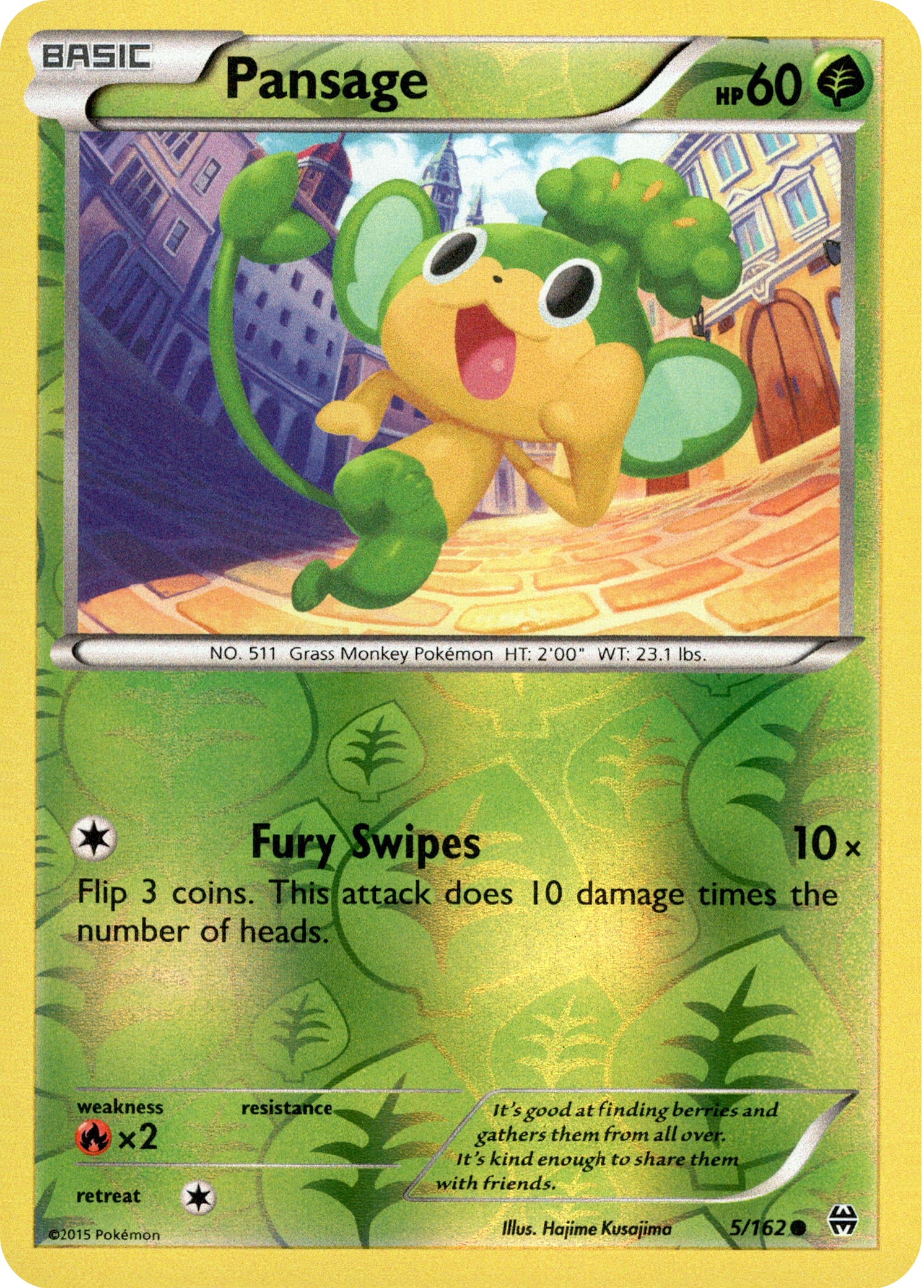 Pansage - 5/162 - BREAKthrough - Reverse Holo - Card Cavern