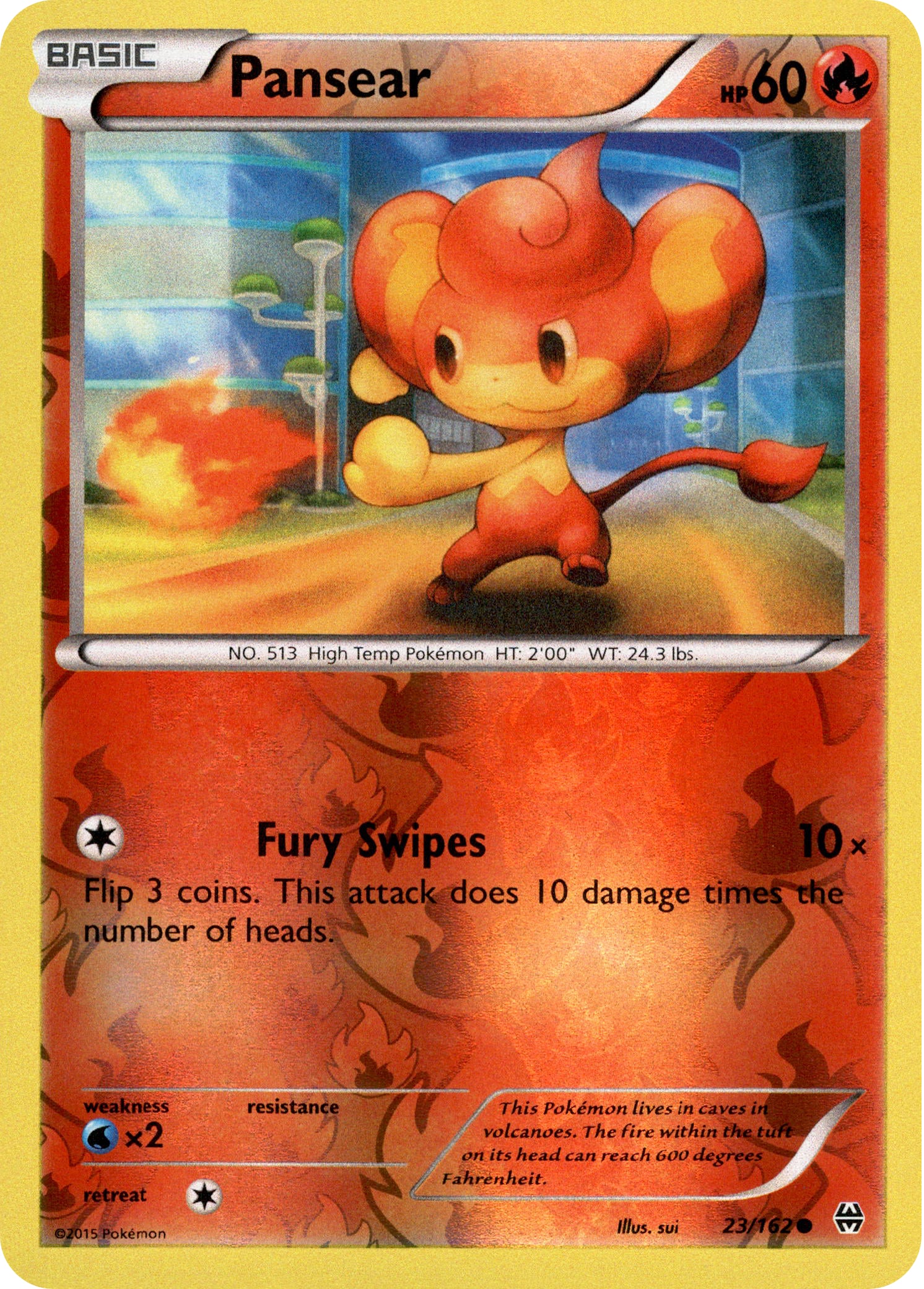 Pansear - 23/162 - BREAKthrough - Reverse Holo - Card Cavern