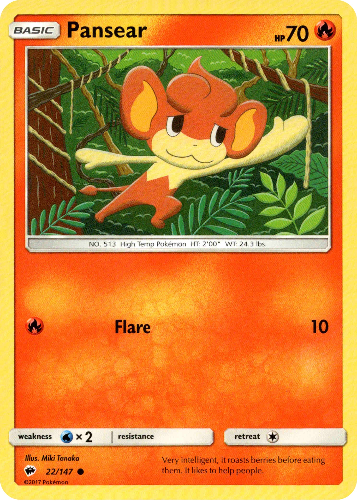 Pansear - 22/147 - Burning Shadows - Card Cavern