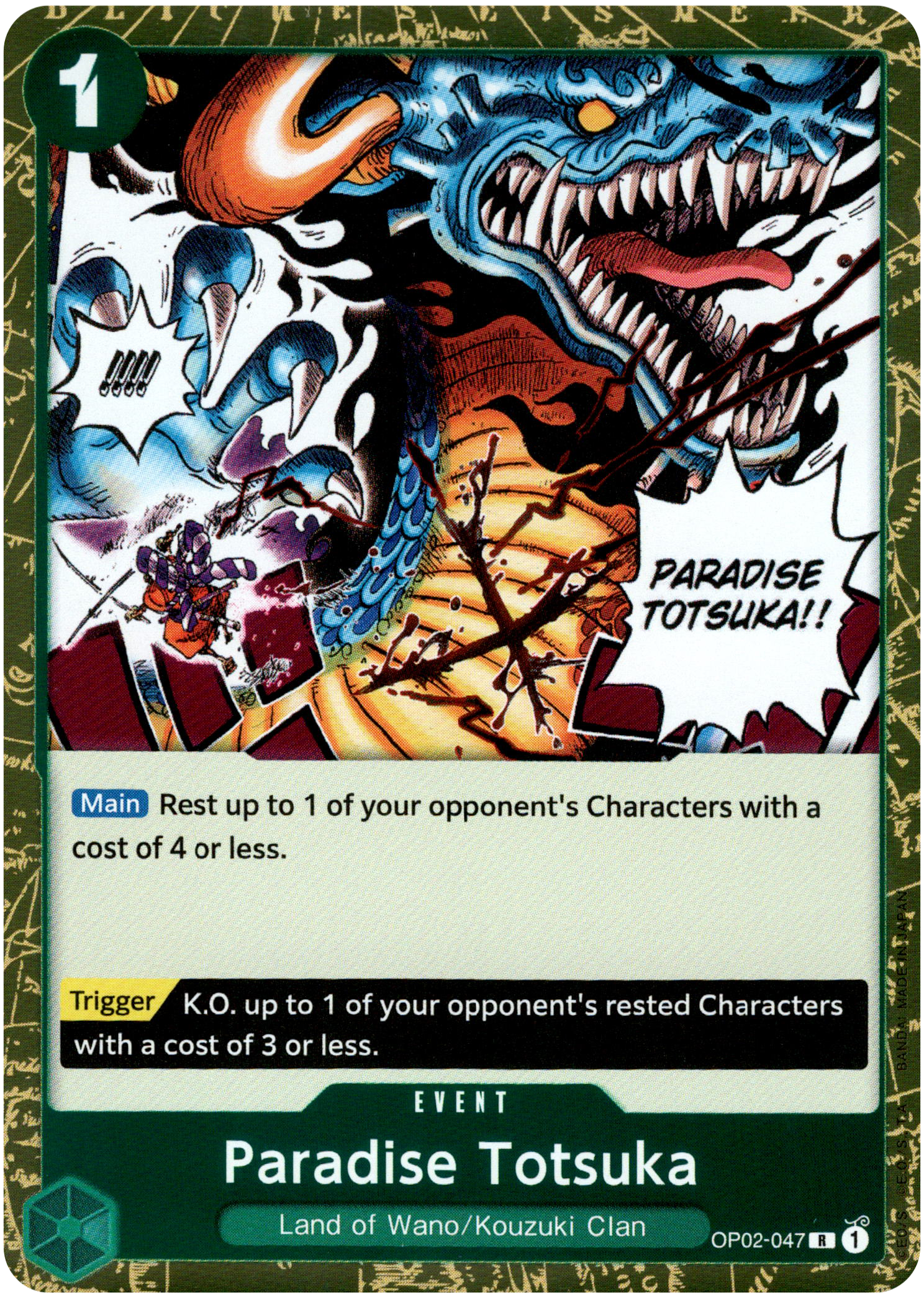 Paradise Totsuka - OP02-047 - Paramount War - Foil - Card Cavern