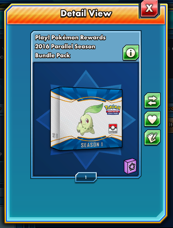 2016 Parallel Season PTCGO Code - Card Cavern