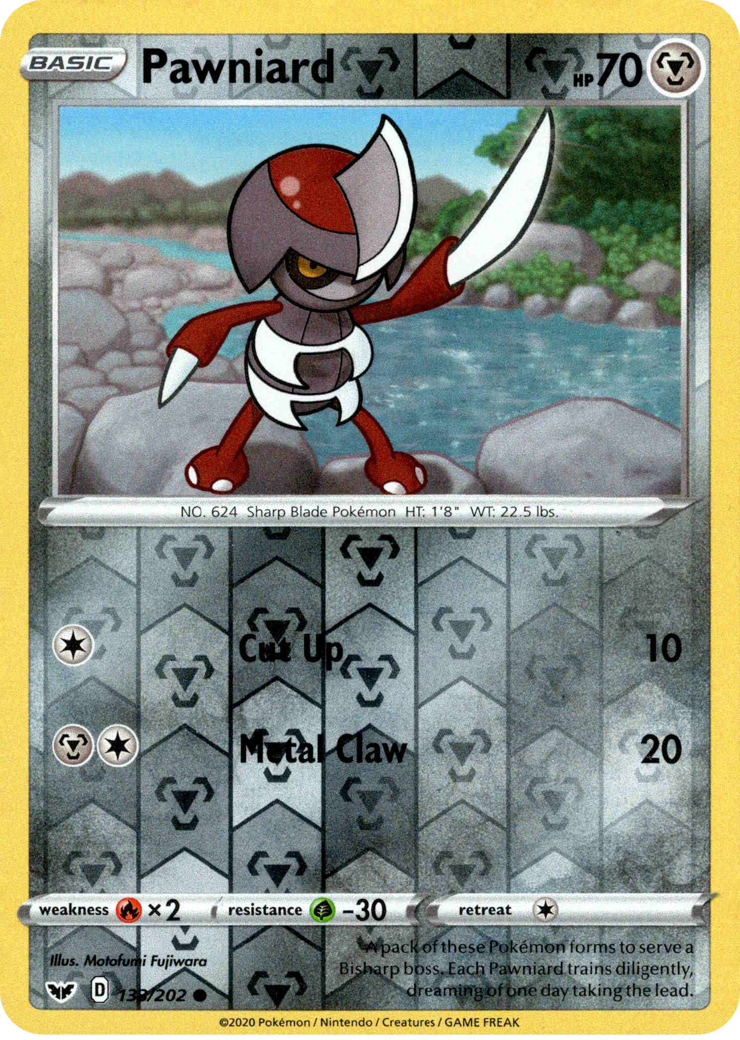 Pawniard - 133/202 - Sword & Shield - Reverse Holo - Card Cavern